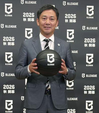 Ｂリーグの島田慎二チェアマン＝１０月、東京都千代田区