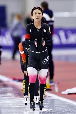 　女子１５００メートルで５位の高木美帆＝ソルトレークシティー（共同）