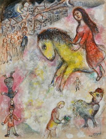 　マルク・シャガール「愛の使者」（提供写真）