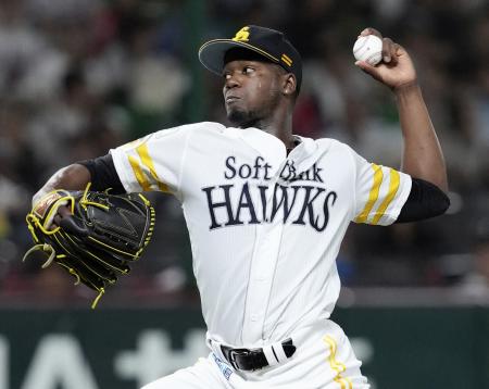 ソフトバンクのリバン・モイネロ投手=10月、みずほペイペイドーム