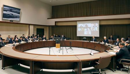 新潟県市長会の臨時総会＝２８日午前、新潟市