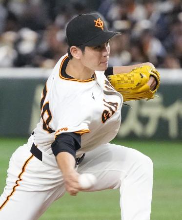 高橋礼＝昨年５月、東京ドーム