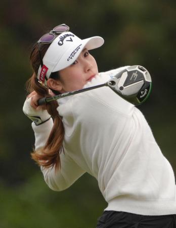 第３ラウンド、通算７アンダーで暫定６位の西村優菜＝マグノリアグローブ（共同）