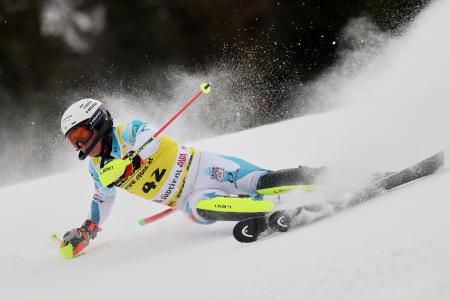 　アルペンスキーＷ杯、男子回転第４戦に出場した小山陽平＝２２日、アルタバディア（ＡＰ＝共同）