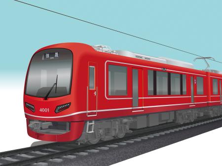 箱根登山電車で、２０２８年夏に導入が予定されている新型車両のイメージ（小田急箱根提供）