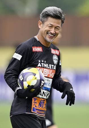 三浦知良＝６月、三重県鈴鹿市