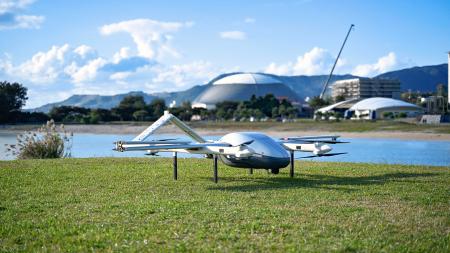 ＡＮＡホールディングスが沖縄県での実証実験で使用している米スカイウェイズ社のドローン