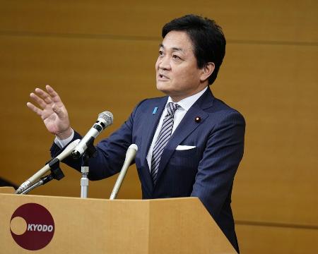 国民民主党の玉木代表＝昨年１２月、東京・東新橋