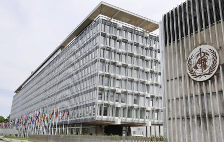 世界保健機関（ＷＨＯ）の本部＝スイス・ジュネーブ（共同）
