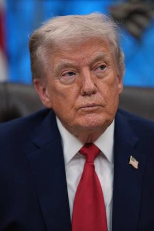 　２９日、ワシントンのホワイトハウスのイベントに出席したトランプ米大統領（ＡＰ＝共同）