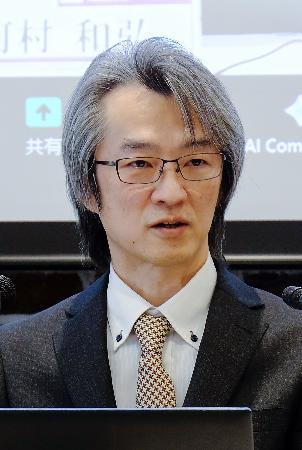 記者会見する順天堂大の河村和弘教授＝９日、東京都文京区