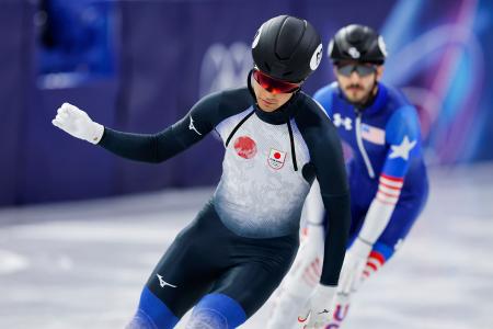 男子１０００メートル予選　レースを終えた吉永一貴＝ミラノ（共同）