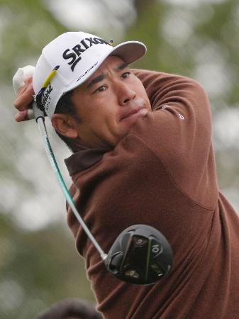第３ラウンド、通算１５アンダーで６位に浮上した松山英樹＝ペブルビーチ・リンクス（共同）