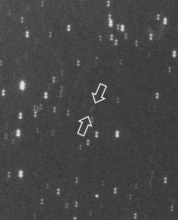 小惑星「Ｍｅｉｚｅｎ」発見当時の画像（渡辺和郎さん提供）