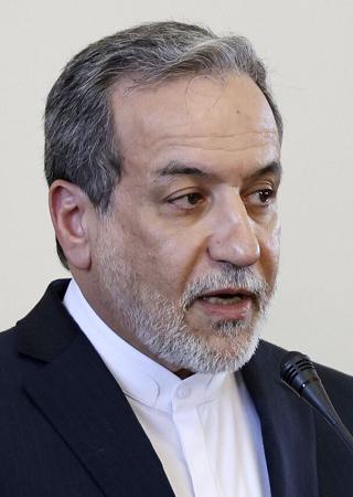 イランのアラグチ外相(AP=共同)