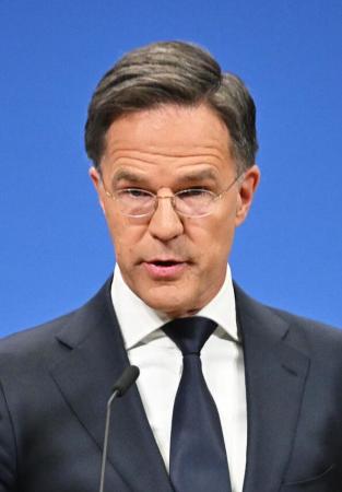 ＮＡＴＯのルッテ事務総長（ゲッティ＝共同）