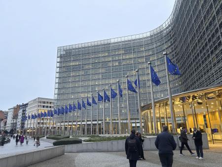 ＥＵ欧州委員会の建物＝ブリュッセル（共同）