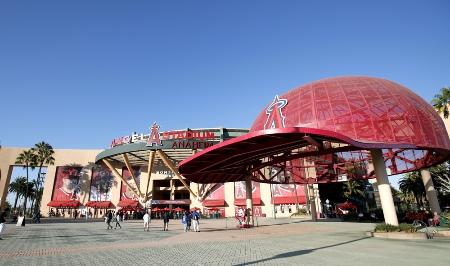 米大リーグ、エンゼルスの本拠地、エンゼルスタジアム＝アナハイム