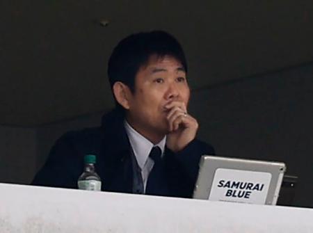 福岡―名古屋戦の視察に訪れた日本代表の森保監督＝ベススタ