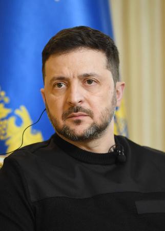 ウクライナのゼレンスキー大統領(共同)
