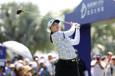 最終ラウンド、通算７アンダーで５位となった竹田麗央＝ブルーベイＧＣ（ゲッティ＝共同）