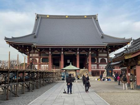 　池上本門寺の大堂＝東京都大田区