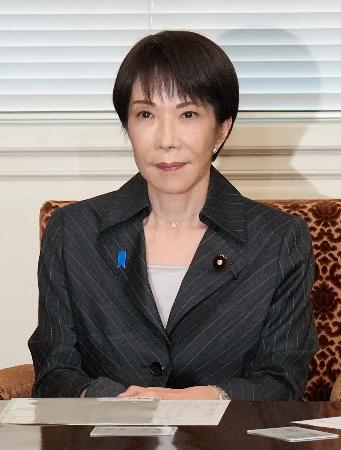 自民党役員会に臨む高市首相=9日午後、国会