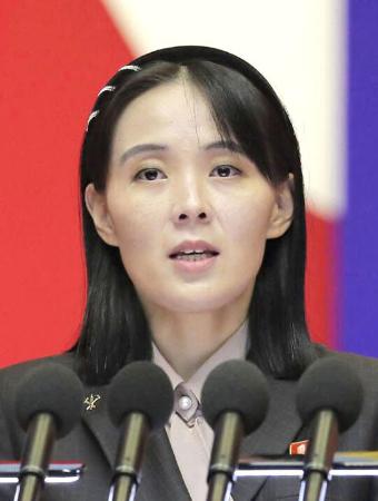 北朝鮮の金与正朝鮮労働党総務部長（朝鮮通信＝共同）