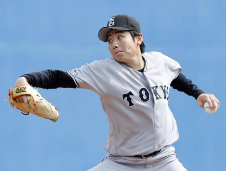 ５回無失点だった巨人・竹丸＝ユーピーアール
