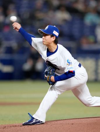 ５回４安打無失点の中日・桜井＝バンテリンドーム