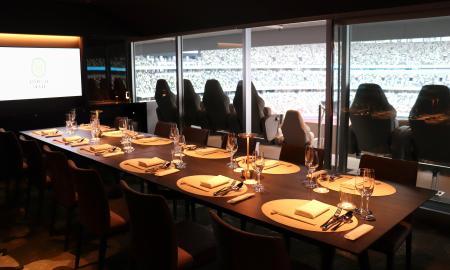 ＭＵＦＧスタジアム内に新設されたスイートルーム＝１６日