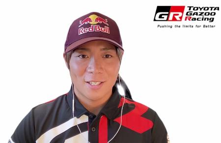 サファリ・ラリー・ケニアの初優勝から一夜明け、オンラインで取材に応じるトヨタの勝田貴元=16日