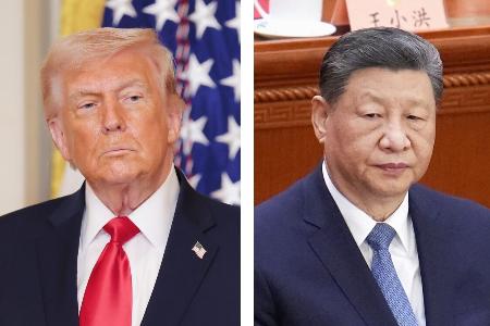 　トランプ米大統領（ゲッティ＝共同）、中国の習近平国家主席