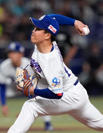 ３回４安打２失点だった中日・柳＝バンテリンドーム
