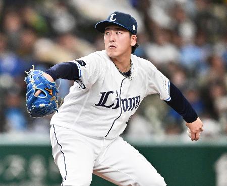 ４回無失点と好投した西武先発の隅田＝ベルーナドーム