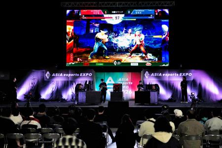 愛知県国際展示場で開催されたｅスポーツの日本代表最終選考会＝２２日