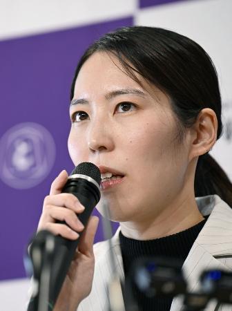 　福間香奈女流六冠＝昨年１２月、大阪府高槻市の関西将棋会館