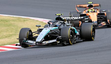 今季２勝目を挙げたメルセデスのキミ・アントネッリ＝鈴鹿サーキット