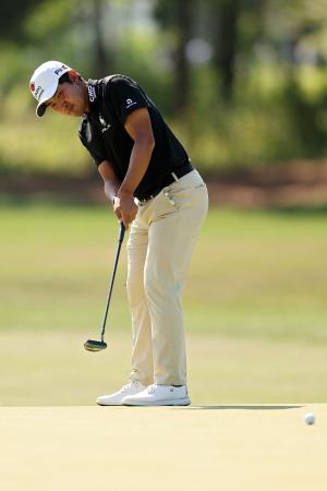 ６０位だった金谷拓実＝２９日（ゲッティ＝共同）