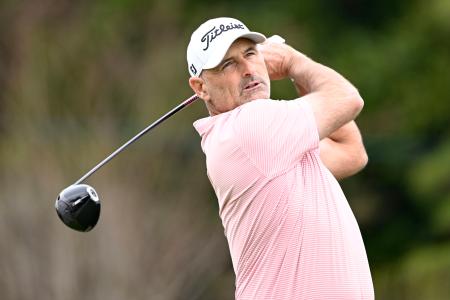 第１日、７アンダーで首位のマイケル・ヘンドリー＝東建多度ＣＣ名古屋