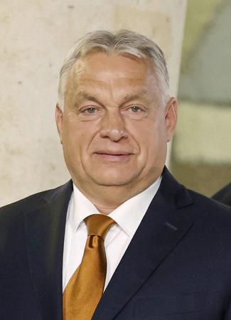 ハンガリーのオルバン首相(ゲッティ=共同)