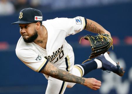 ６回無失点で３勝目を挙げたオリックスのエスピノーザ＝京セラドーム