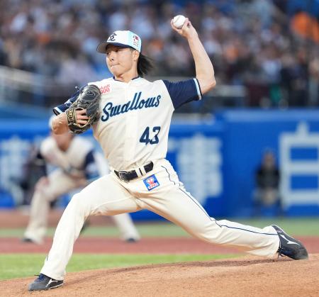 　巨人戦に先発したヤクルト・増居＝神宮
