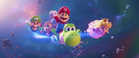 映画「ザ・スーパーマリオギャラクシー・ムービー」より☆（○の中に小文字のＣ）２０２５　Ｎｉｎｔｅｎｄｏ　ａｎｄ　Ｕｎｉｖｅｒｓａｌ　Ｓｔｕｄｉｏｓ．　Ａｌｌ　Ｒｉｇｈｔｓ　Ｒｅｓｅｒｖｅｄ．