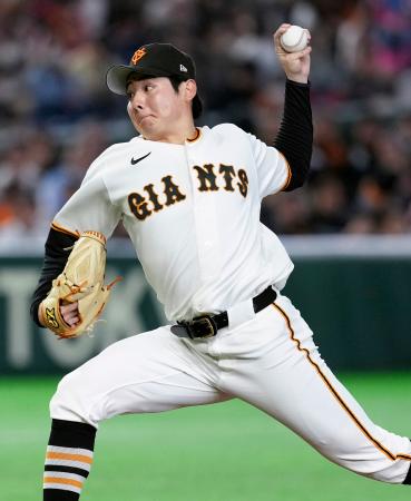広島戦に先発した巨人・竹丸＝東京ドーム
