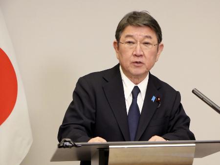 茂木外相＝３月