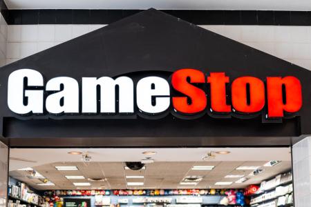 米ゲーム販売大手ゲームストップの店舗=4日、米テキサス州オースティン(ゲッティ=共同)