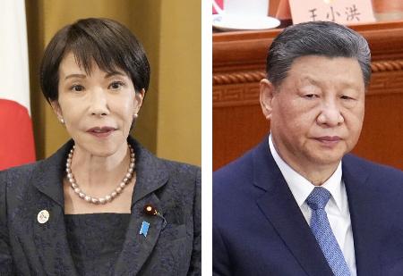 高市早苗首相、中国の習近平国家主席