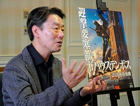 インタビューに応じるハウステンボスの高村耕太郎社長