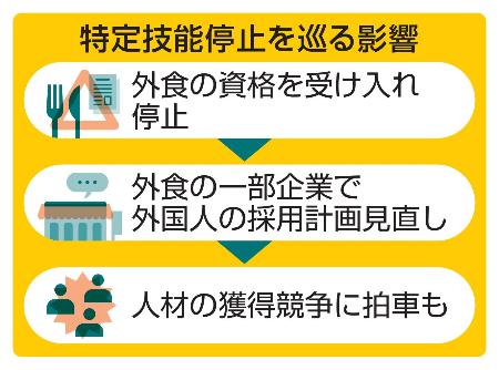 　特定技能停止を巡る影響